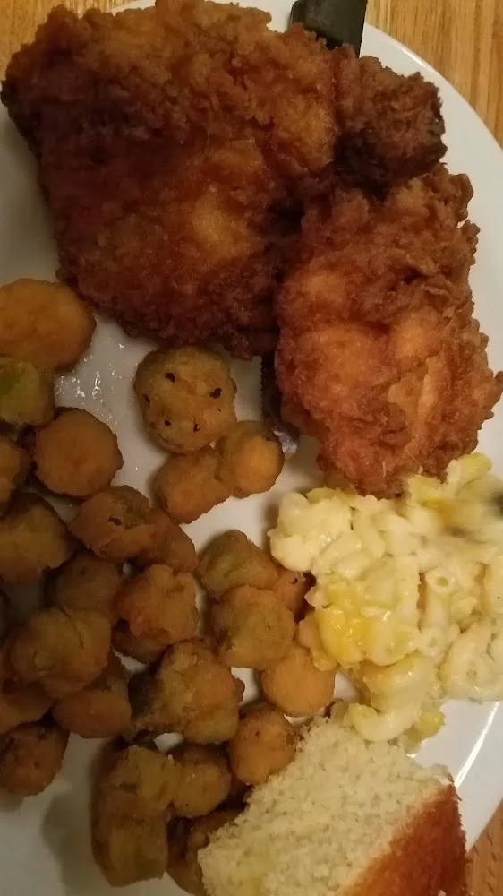 Fried Chicken Oakes Potatoes